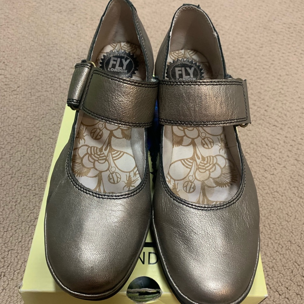 Fly London Yag metallic wedge - Picture 3 of 4